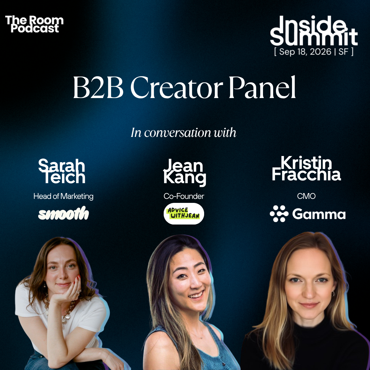 B2B Creator Panel with Sarah Teich, Jean Kang, and Kristin Fracchia